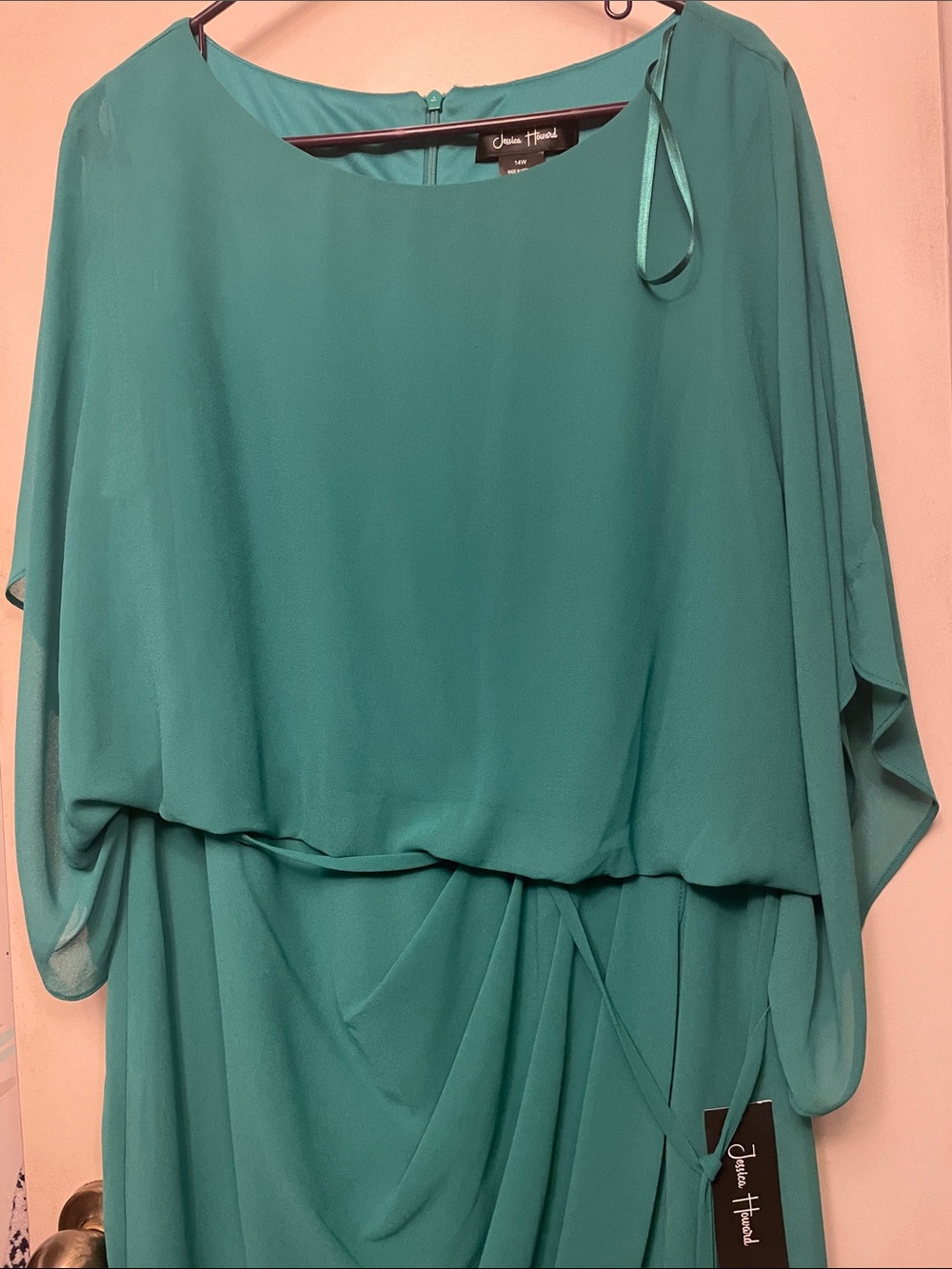 Jessica Howard Drape Dress, New, Size 14W